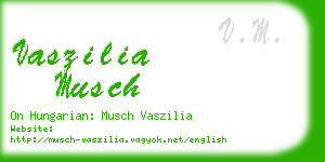 vaszilia musch business card